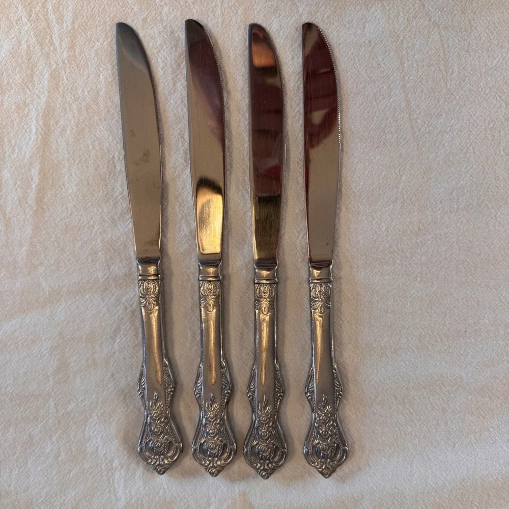 Heritage‎ Mint Stainless Flatware Royal Alister Butter Knife Discontinued 4 Pc